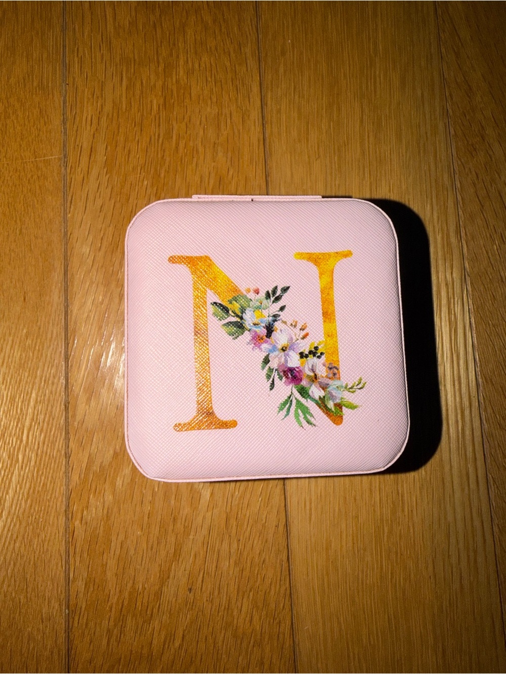 BRAND NEW Monogram 'N' Pink Jewelry Case